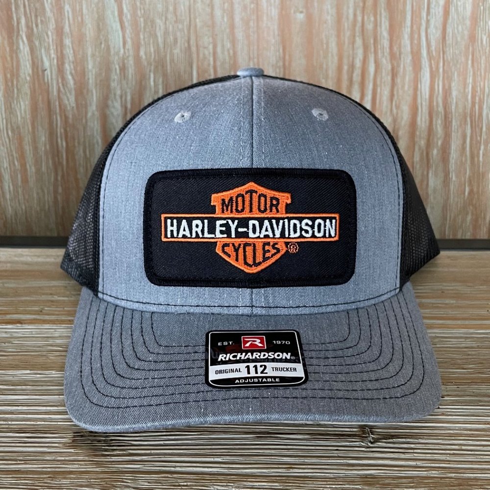 Harley Davidson Bar & Shield Patch Hat - Richardson 112 - Picture 6 of 8